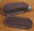 Leather Pouch Folding Knife 